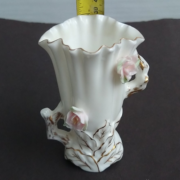 Nippon Yoko Boeki Accents Vintage Porcelain Vase By Nippon Yoko